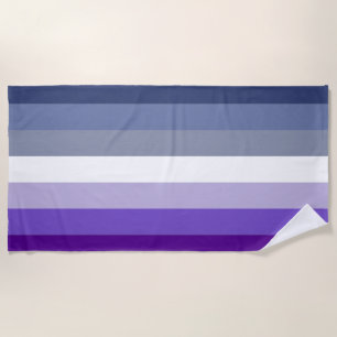 Serviette De Plage Drapeau de la fierté lesbienne (Bouton)