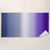 Serviette De Plage Drapeau de la fierté lesbienne du bouton Gradient (Devant)