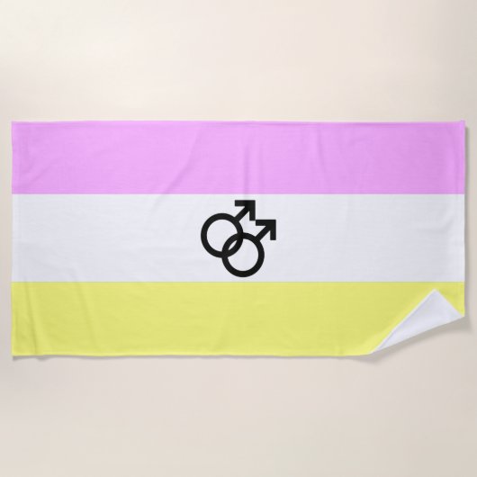 Serviette De Plage Drapeau de la Fierté Twink (Devant)