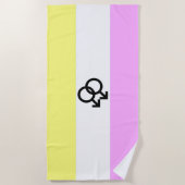 Serviette De Plage Drapeau de la Fierté Twink (Devant)