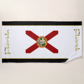 Serviette De Plage Drapeau de la Floride (Devant)