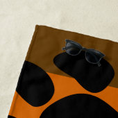 Serviette De Plage Drapeau de la Fraternité des ours gays (En situation)