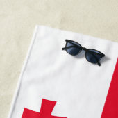 Serviette De Plage Drapeau de la Géorgie (En situation)