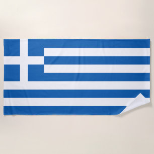 Serviette De Plage Drapeau de la Grèce
