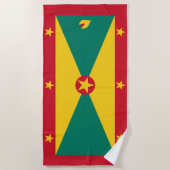 Serviette De Plage Drapeau de la Grenade (Devant)