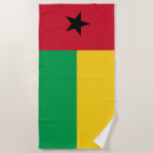 Serviette De Plage Drapeau de la Guinée-Bissau (Devant)
