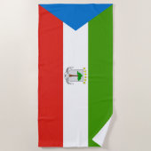 Serviette De Plage Drapeau de la Guinée équatoriale (Devant)