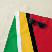 Serviette De Plage Drapeau de la Guyane (En situation)