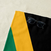 Serviette De Plage Drapeau de la Jamaïque (En situation)