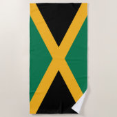 Serviette De Plage Drapeau de la Jamaïque (Devant)