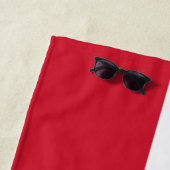 Serviette De Plage Drapeau de la Nouvelle-Angleterre (En situation)