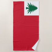 Serviette De Plage Drapeau de la Nouvelle-Angleterre (Devant)