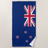 Serviette De Plage Drapeau de la Nouvelle-Zélande (Devant)