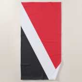 Serviette De Plage Drapeau de la Principauté de Sealand (Devant)