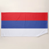 Serviette De Plage Drapeau de la Republika Srpska (Devant)