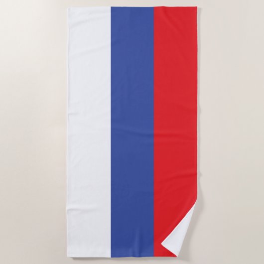 Serviette De Plage Drapeau de la Republika Srpska (Devant)