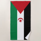 Serviette De Plage Drapeau de la République arabe sahraouie démocrati (Devant)