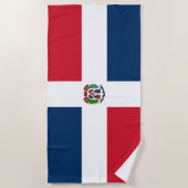 Serviette De Plage Drapeau de la République Dominicaine (Devant)