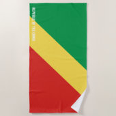 Serviette De Plage Drapeau de la République du Congo Splendid Patriot (Devant)