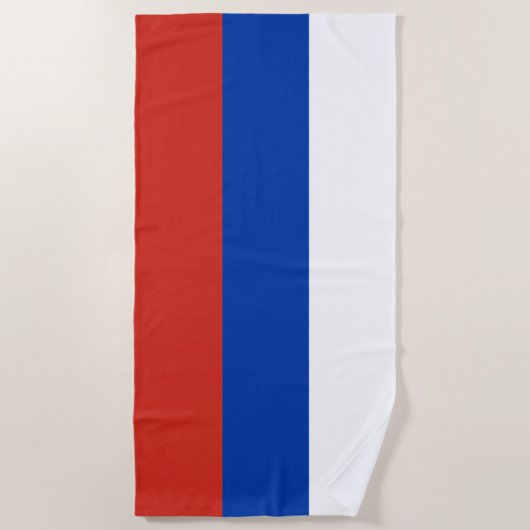 Serviette De Plage Drapeau de la Russie (Devant)