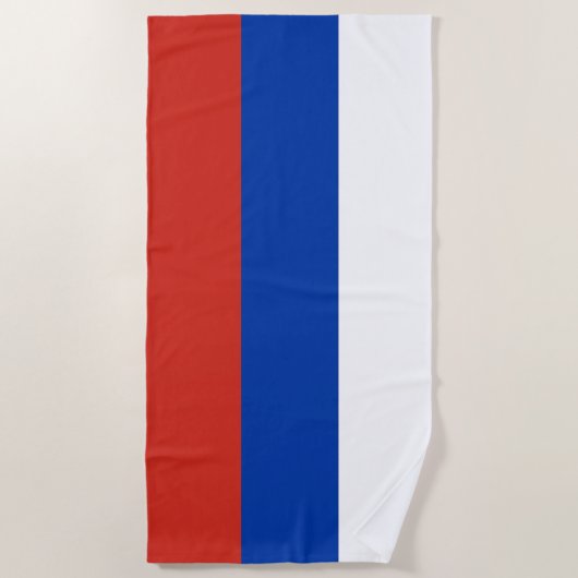 Serviette De Plage Drapeau de la Russie (Devant)