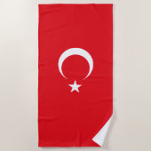 Serviette De Plage Drapeau de la Turquie (Devant)