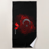 Serviette De Plage Drapeau de la Turquie (Devant)