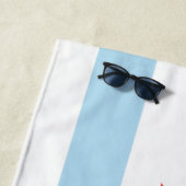 Serviette De Plage Drapeau de la ville de Chicago (Illinois) (En situation)