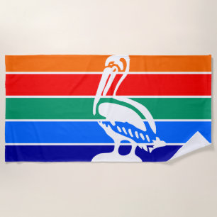 Serviette De Plage Drapeau de la ville de St. Petersburg (Floride)