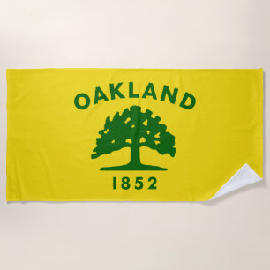 Serviette De Plage Drapeau de la ville d'Oakland (Californie)