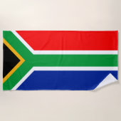 Serviette De Plage Drapeau de l'Afrique du Sud (Devant)