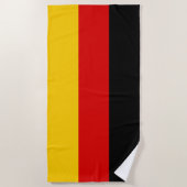 Serviette De Plage Drapeau de l'Allemagne (Devant)