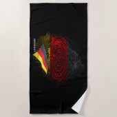 Serviette De Plage Drapeau de l'Allemagne (Devant)
