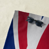 SERVIETTE DE PLAGE DRAPEAU DE L'ANGLETERRE UNION JACK (En situation)