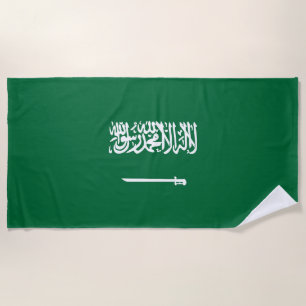 Serviette De Plage Drapeau de l'Arabie saoudite