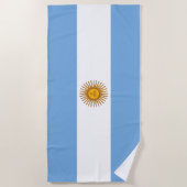 Serviette De Plage Drapeau de l'Argentine (Devant)