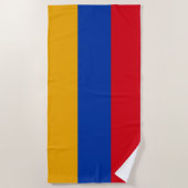 Serviette De Plage Drapeau de l'Arménie (Devant)