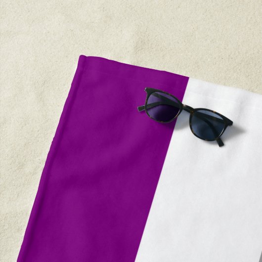 Serviette De Plage Drapeau de l'Asexuality Pride (En situation)