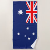 Serviette De Plage Drapeau de l'Australie (Devant)