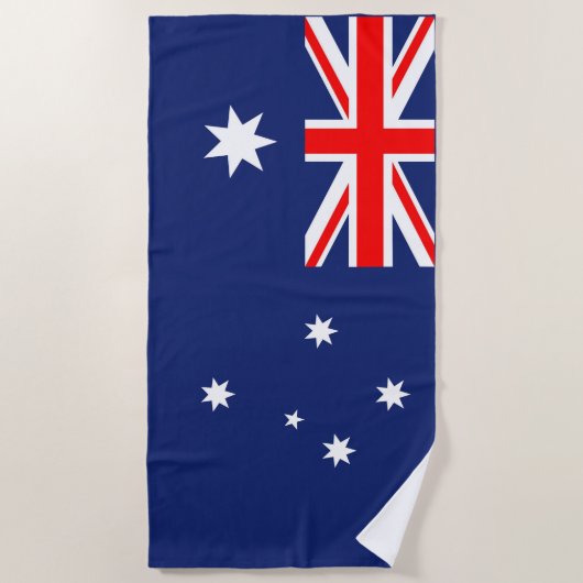 Serviette De Plage Drapeau de l'Australie (Devant)