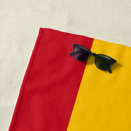Serviette De Plage Drapeau de l'Espagne (En situation)