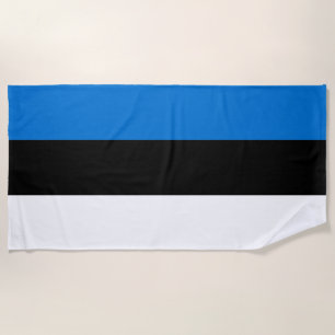 Serviette De Plage Drapeau de l'Estonie