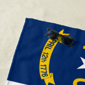 Serviette De Plage Drapeau de l'État de Caroline du Nord (En situation)