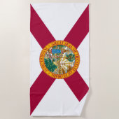 Serviette De Plage Drapeau de l'État de Floride (Devant)