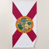 Serviette De Plage Drapeau de l'État de Floride (Devant)