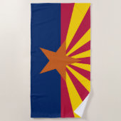 Serviette De Plage Drapeau de l'État de l'Arizona (Devant)