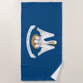 Serviette De Plage Drapeau de l'État de Louisiane (Devant)