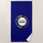 Serviette De Plage Drapeau de l'État du Kentucky (Devant)