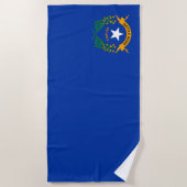 Serviette De Plage Drapeau de l'État du Nevada (Devant)