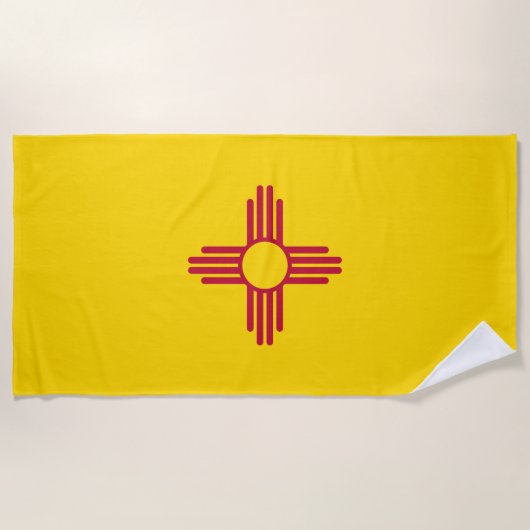 Serviette De Plage Drapeau de l'État du Nouveau-Mexique (Devant)